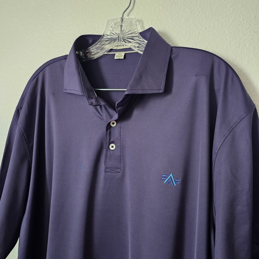 Holderness & Bourne Mens XXL Purple Tailored Fit Performance Golf Polo Shirt
